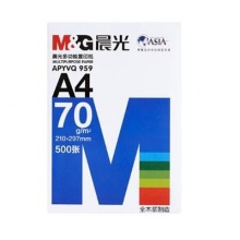 晨光 APYVS959 A4复印纸 70g 500张/包（计价单位：包）