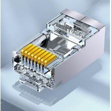 山泽六类屏蔽水晶头PB6010（10个/盒）