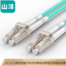 山泽光纤跳线 电信级万兆LC-LC多模双芯OM3网络收发器 3米G3-LCLC03